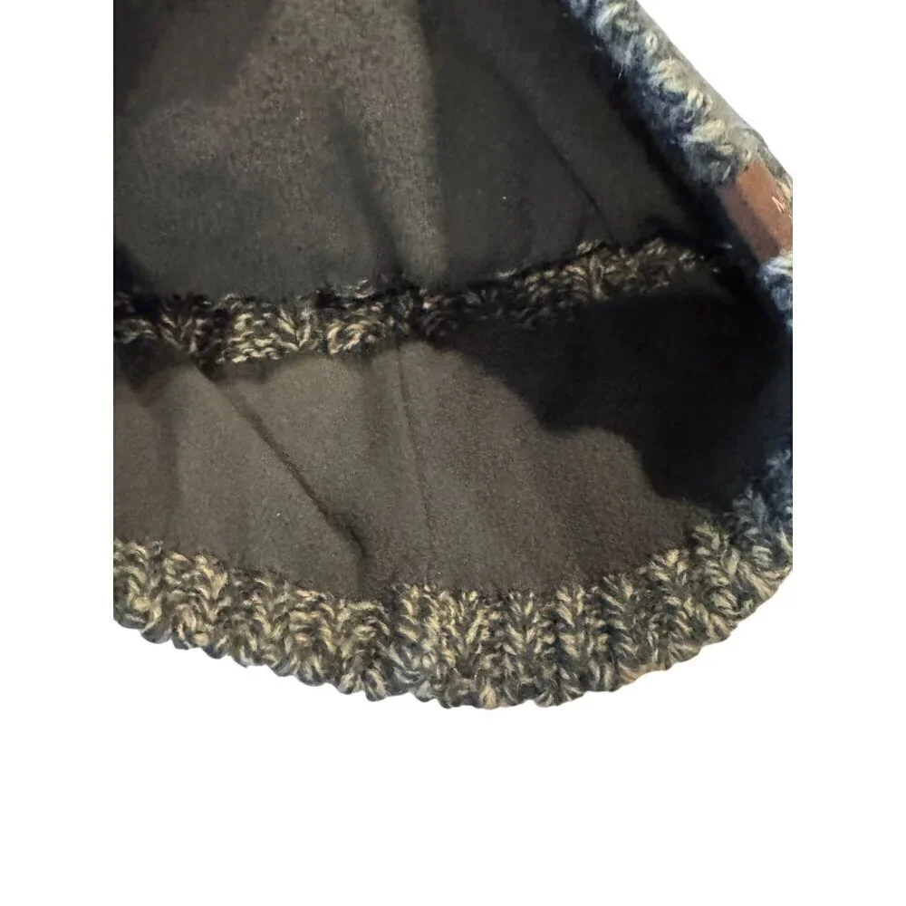 The North Face Blue Lined Cable Knit Beanie Women's One Size